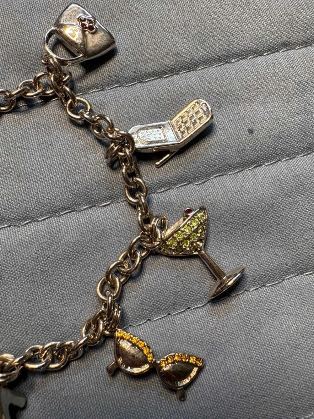 Girls night charm bracelet.